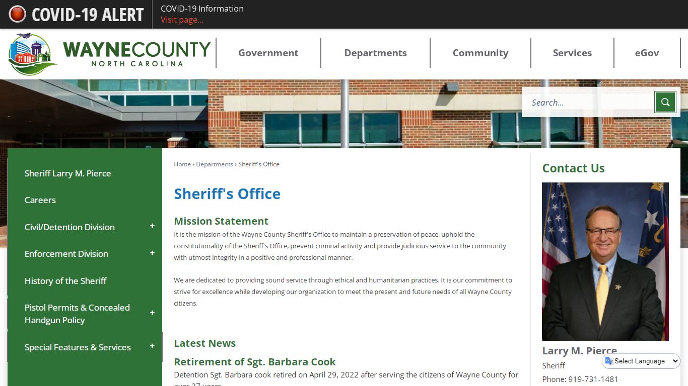 Sheriff's Office | Wayne County, NC